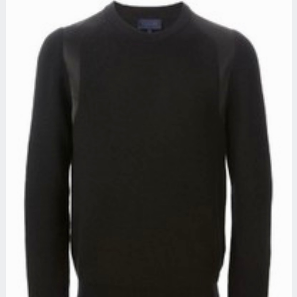 Lanvin Panel Detail Extra Fine Merino Wool Sweater